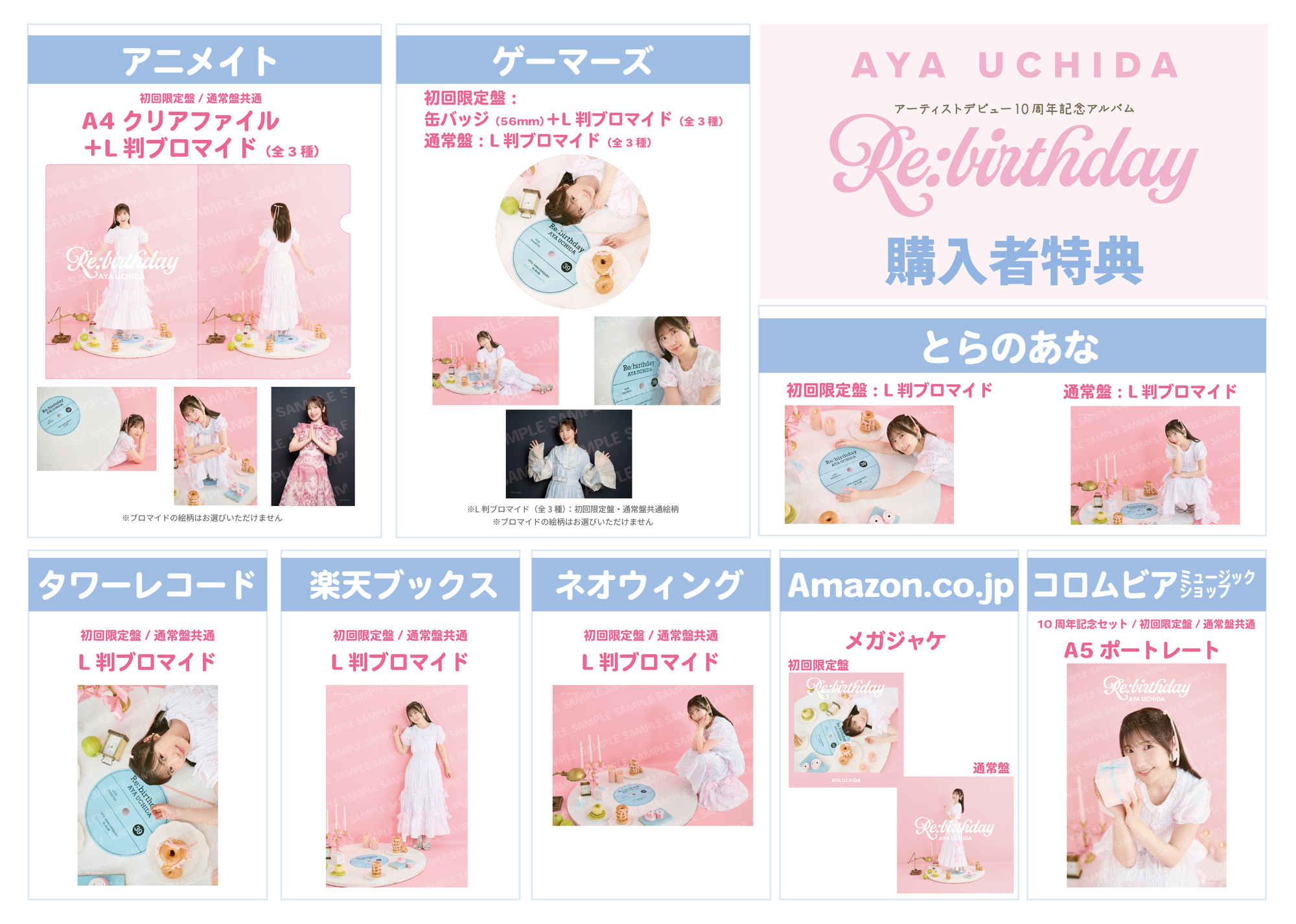 10周年記念アルバム『Re:birthday』収録詳細＆特典ビジュアル