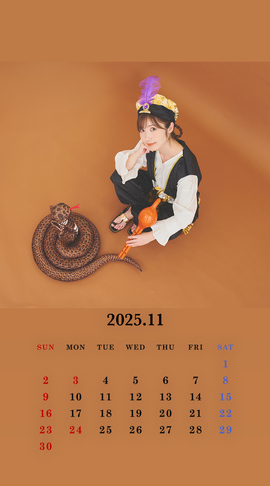 CALENDAR 2025.11 Smartphone